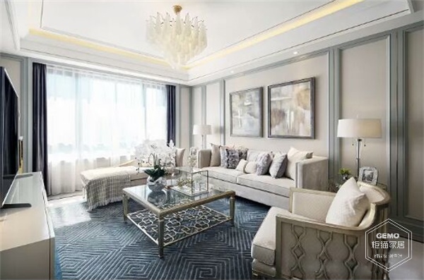 美式輕奢風|客廳設(shè)計