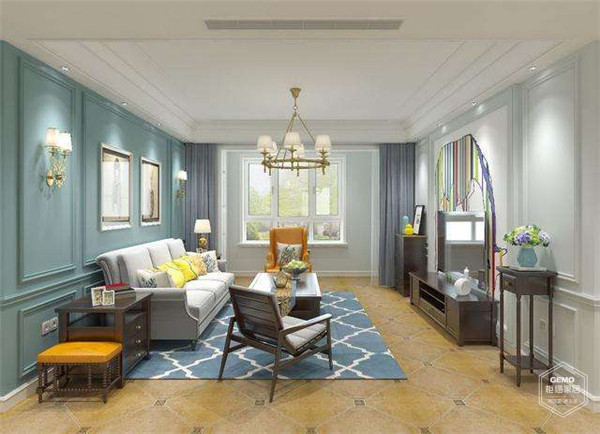 小美式客廳設計