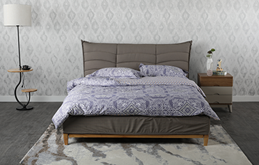 現(xiàn)代簡約布藝床9803