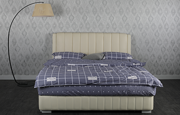 現(xiàn)代簡約雙人床主臥1.8米軟床8089