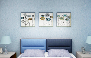 北歐風格入戶玄關餐廳臥室床頭創意掛畫-圓形花