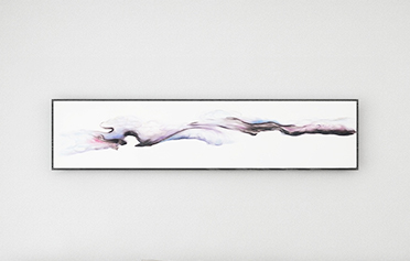 新中式沙發(fā)背景墻裝飾畫床頭高清掛畫 -水墨煙渺