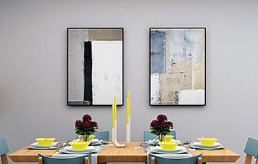 北歐客廳沙發(fā)背景墻創(chuàng)意組合掛畫-粉墨人生