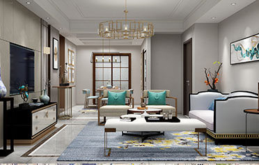 新中式雅致新風客廳電視柜|沙發套裝